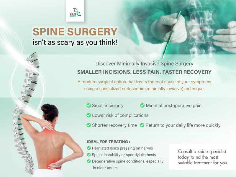 Spine Surgery Isn’t as Scary as You Think!” Discover MIS Spine: Smaller Incisions, Less Pain, Faster Recovery