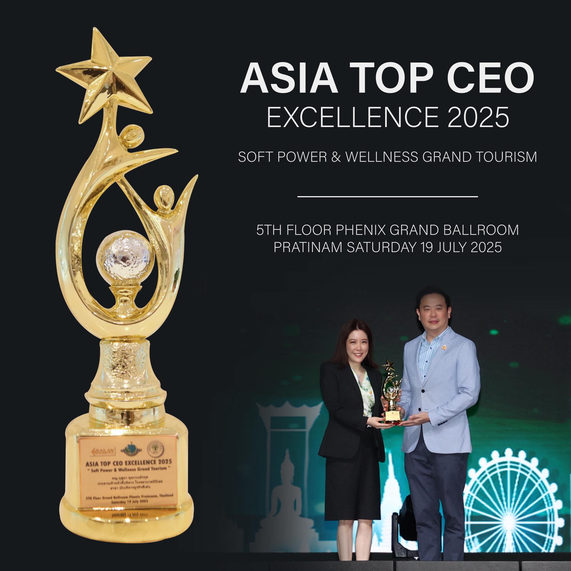 Dr.Kusuma Kunawongkrit, Receives the Outstanding Business Executive Award at the Asia Top CEO Excellence 2025
